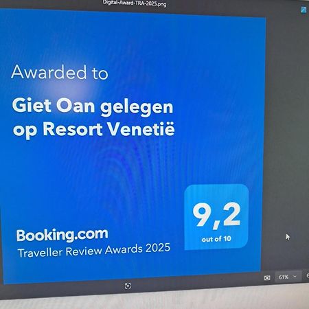 Giet Oan gelegen op Resort Venetië Giethoorn Buitenkant foto
